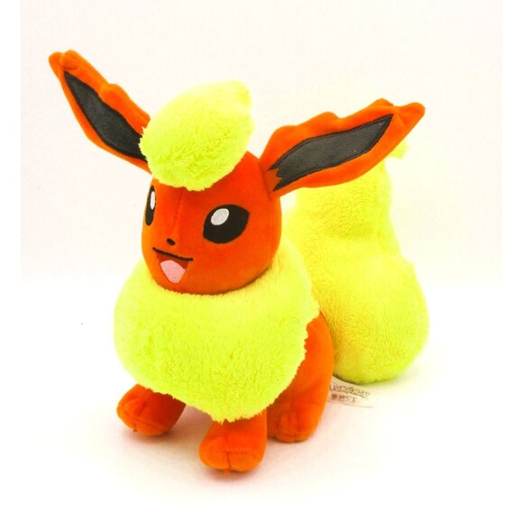 Pokémon WCT Picachu Plush 9"x8" Soft Cuddly Toy Bright Orange & Yellow 2020 - Picture 1 of 5